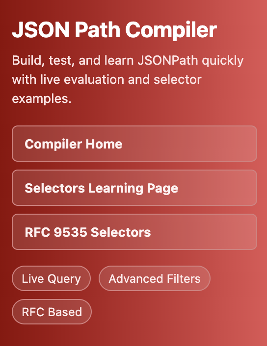 JSON Path Compiler